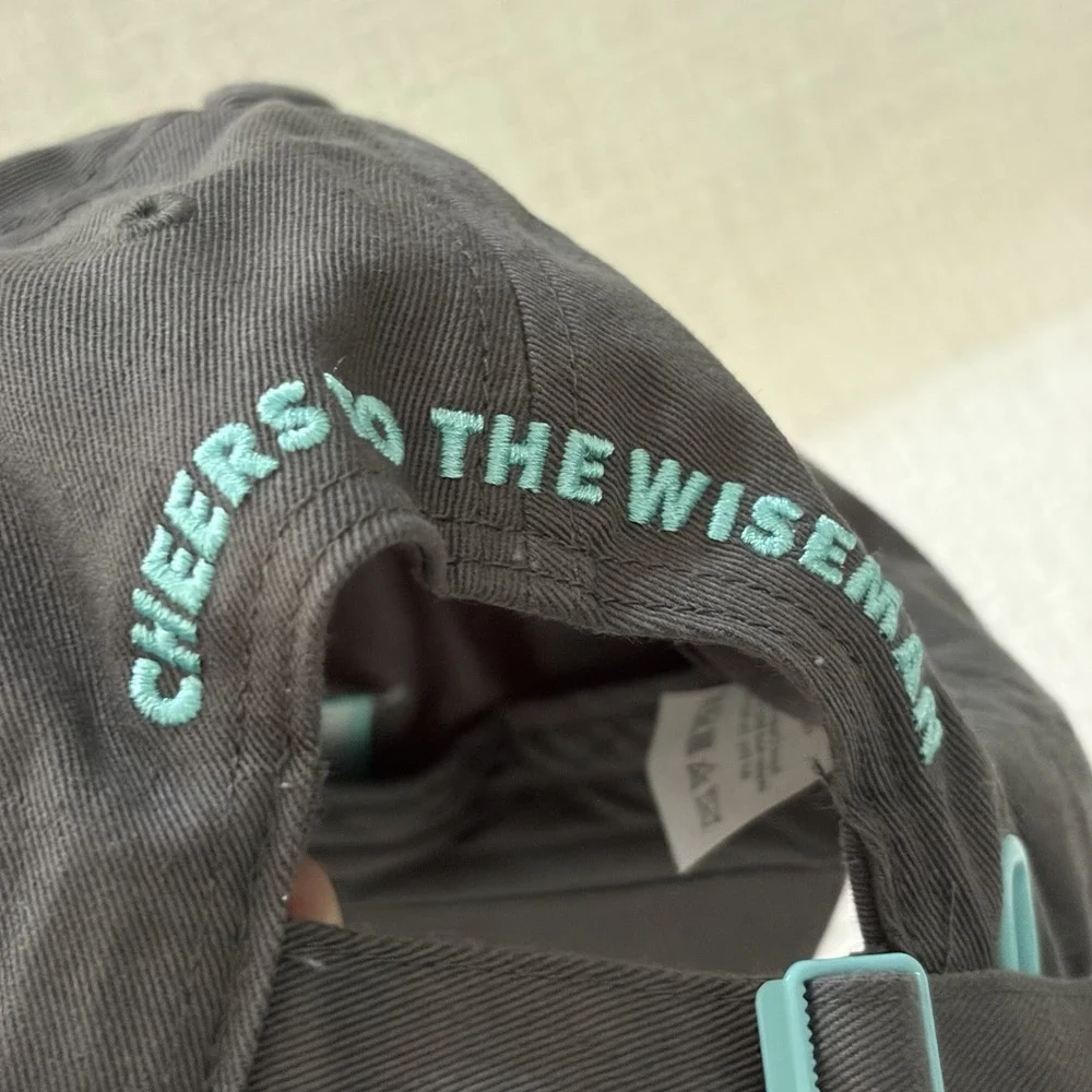 Dutch Bros‎ Hat One Size Gray Logo Embroidered Adjustable Cheers to the Wiseman